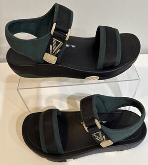 Alegria RecoverMe Sandals Womens EU 37 Green Black Comfort Recovery Shoes